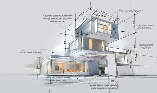 maqueta de obra de una casa